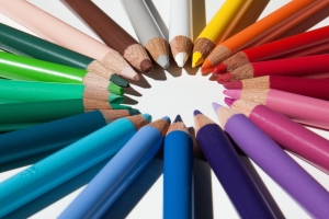 Des crayons de couleurs