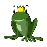 Le logo d'une grenouille