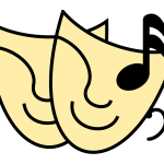 Un logo de masques de théâtre