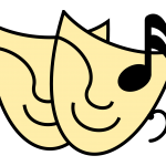 star-theatre Un logo de masques de théâtre