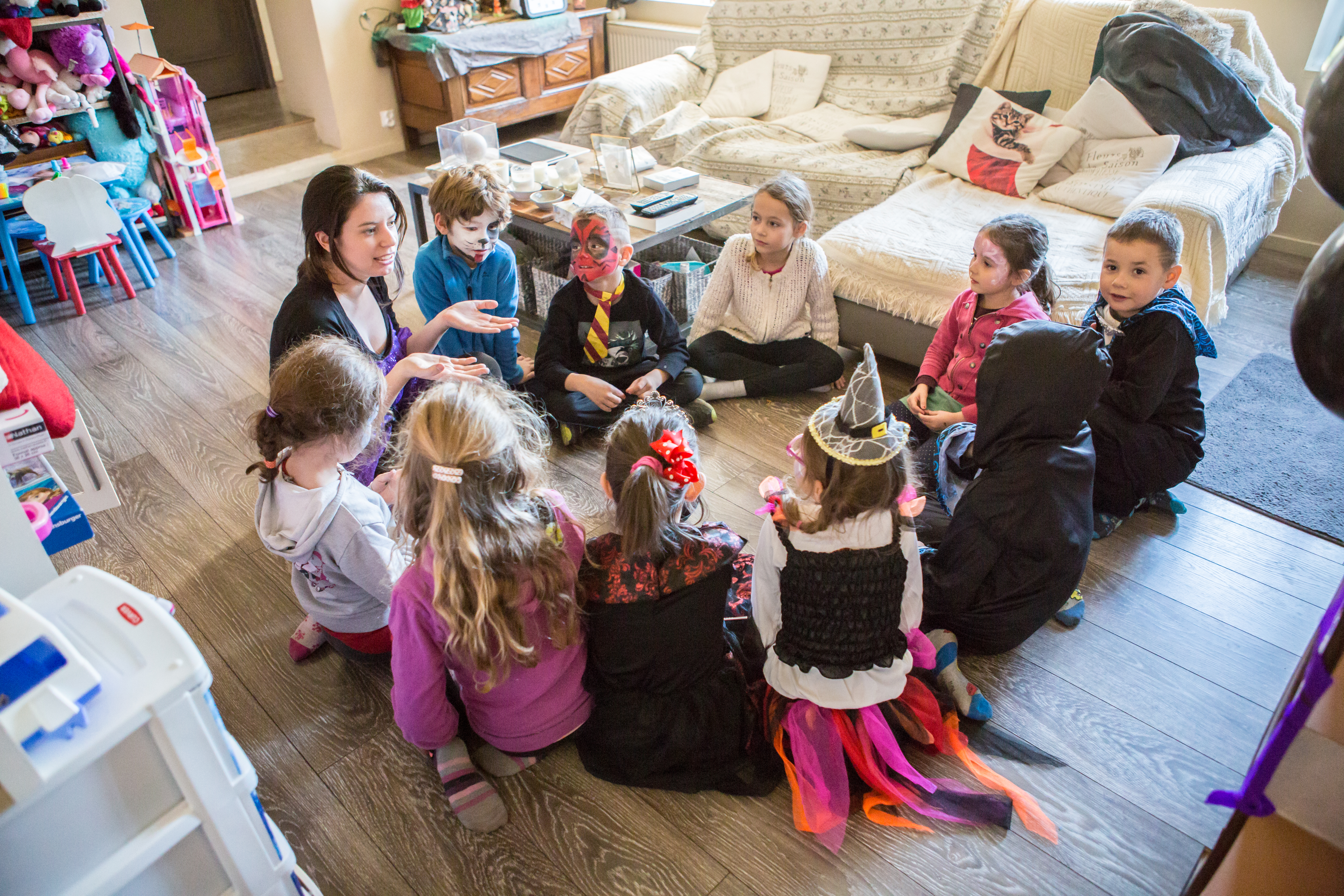 enfants en ronde