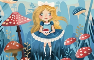 Image pour un thème d'anniversaire Alice au pays des merveilles